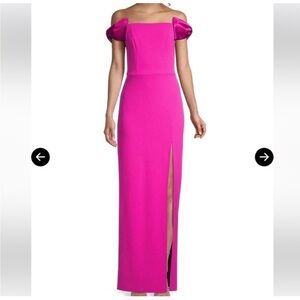 Aidan Mattox Bow Column Gown. Beautiful fuchsia color!